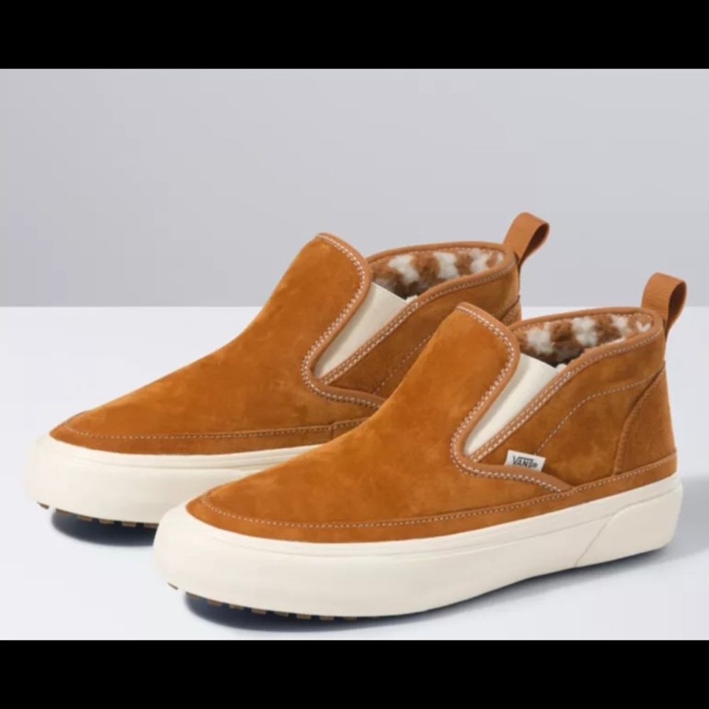 Suede Mid Slip Vans - Size 10